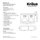 preview thumbnail 13 of 45, Kraus 3-in-1 Set Undermount Kitchen Sink, Pulldown Faucet, Dispenser