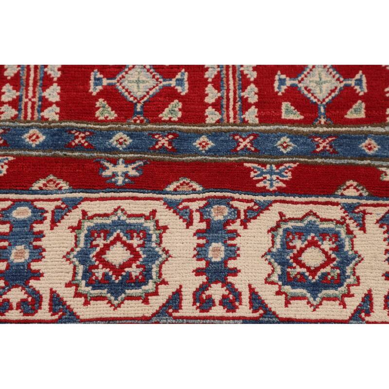 Kazak Oriental Foyer Rug Handmade Bedroom Wool Carpet - 3'5" x 4'10"