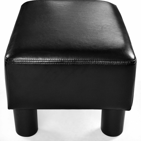 Costway Small Ottoman Footrest Pu Leather Footstool Rectangular Seat Overstock 18729268 Simple and modern design, wont take much space plastic kids stool while not using. usd