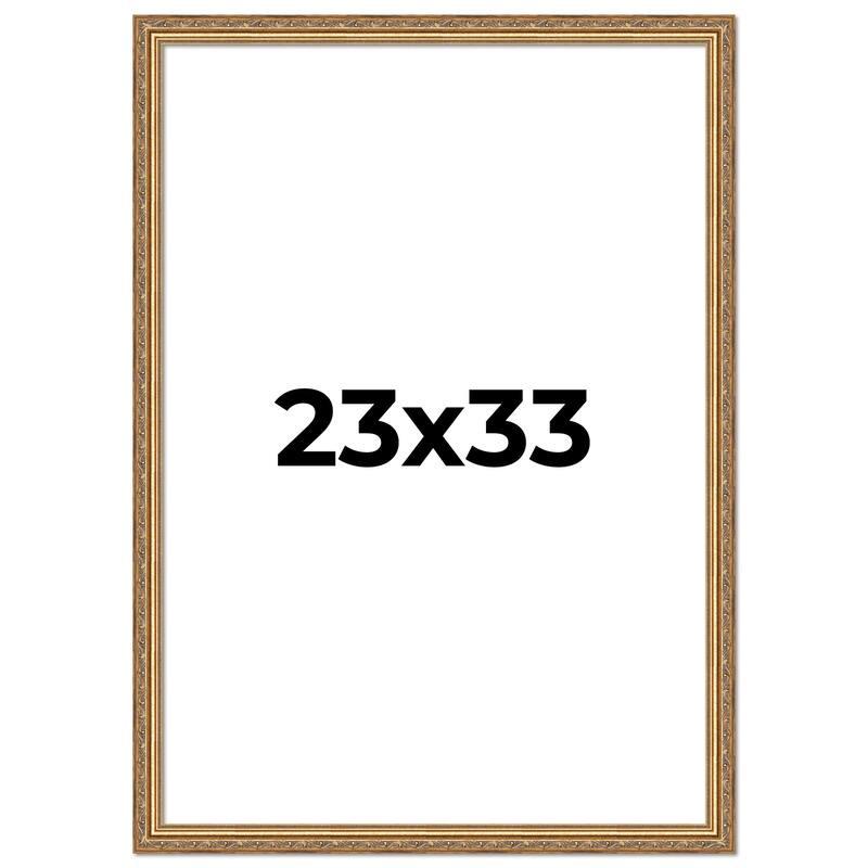 23x33 Frame Red Solid Wood Picture Frame Width 1.75 Inches | Interior Frame Depth 1 13/16 Inches