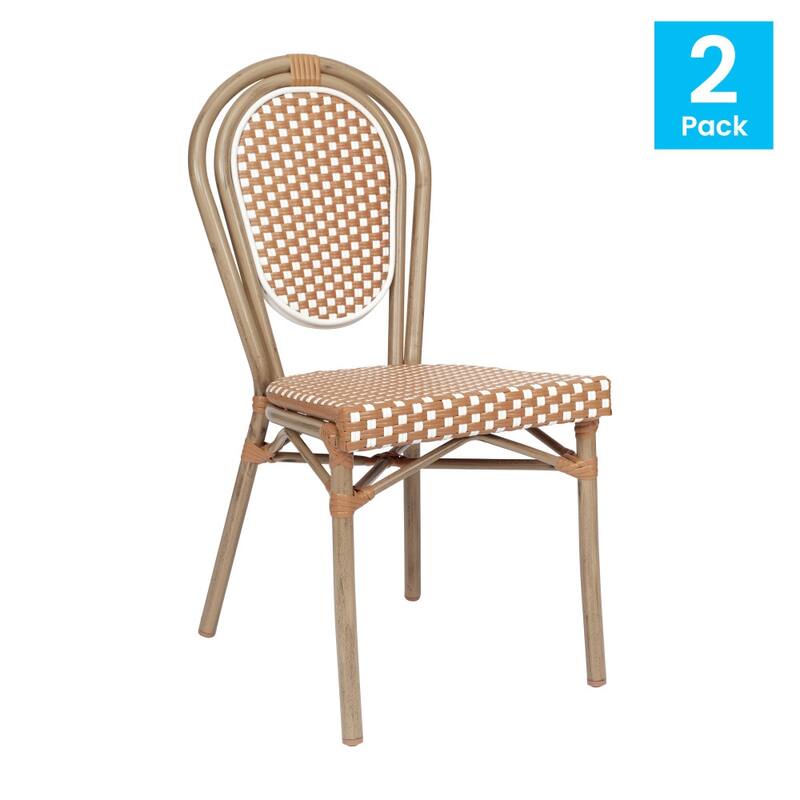 Stacking Bistro Chairs with Metal Frames