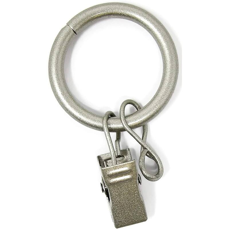 40PCS Solid Metal Window Drapery Curtain Panel Ring with Eyelet, 1" Inner Diameter, Fits Up to 3/4" Rod Multicolor
