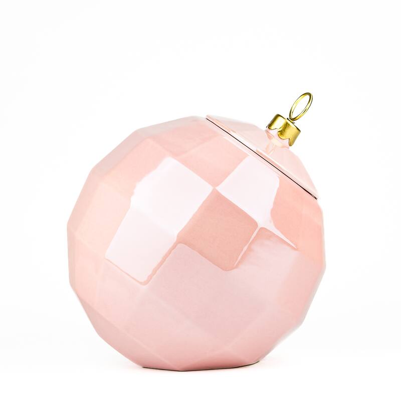 10 Strawberry Street Disco Christmas Cookie Jar, Pink - Large