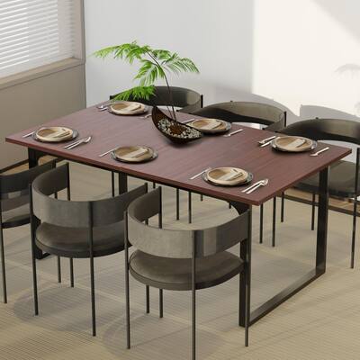 AVAWING Wood Dining Table