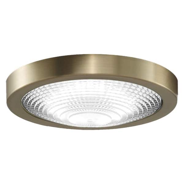 slide 2 of 3, Fanimation Spitfire DC Smart Ceiling Fan Correlated Color Temperature(CCT) Select LED Light Kit - Brushed Satin Brass