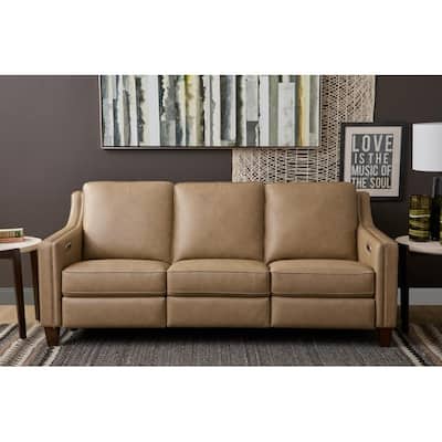 Finley Leather Power Inclining Sofa by Flexsteel - 82" x 36" x 38"