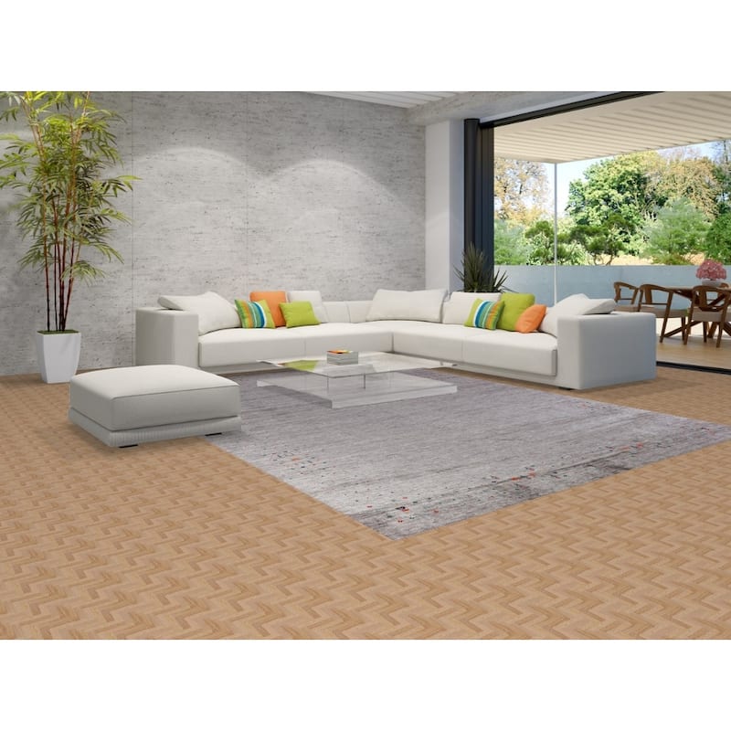 Hand Knotted Oriental 100% Wool Carpet Tribal Tribal Greys & Charcoal Gabbeh Area Rug - 12' 5'' X 9' 2''