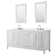 Option White / White Quartz Top / Polished Chrome