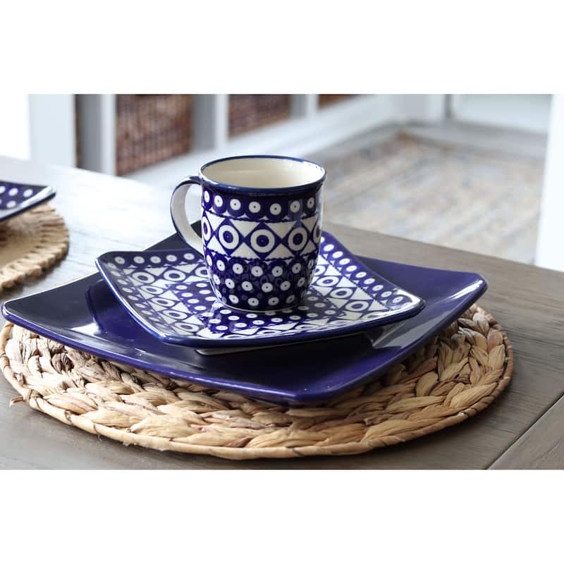 Blue Rose Polish Pottery Zaklady Mug