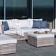 preview thumbnail 5 of 8, Corvus Sevilla Grey Wicker 7-piece Outdoor Sofa Set