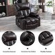 preview thumbnail 8 of 13, Faux leather manual Heated Massage Chair with Rocking