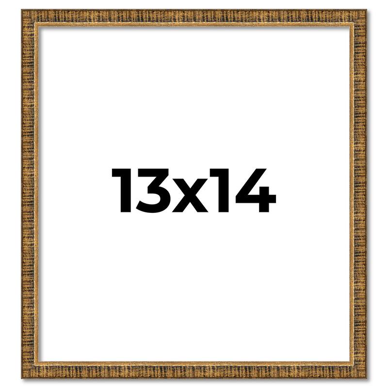 13x14 Frame Gold Solid Wood Picture Frame - Complete Modern Photo