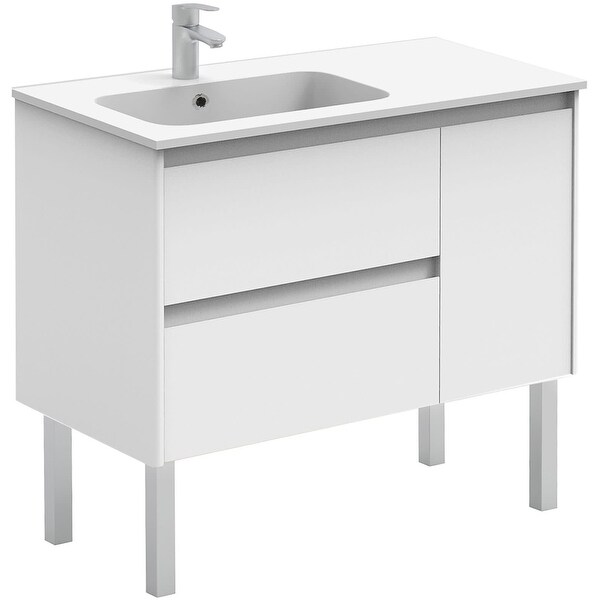 WS Bath Collections Ambra 90F Ambra 47-1/2" Free Standing ...