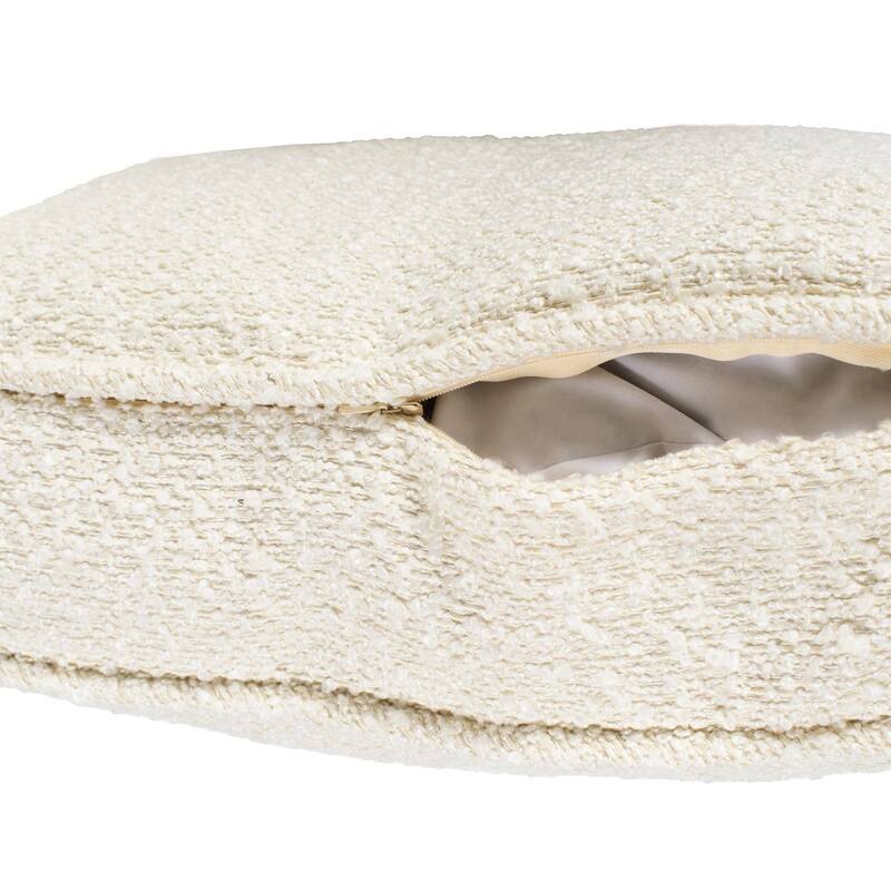 Allan Andrews 20 in. Gusseted Pillow Barbet Natural - Down Insert