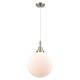 Option Matte White Shade / Brushed Satin Nickel