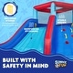 preview thumbnail 16 of 18, Sunny & Fun Four Corner Inflatable Water Slide Park