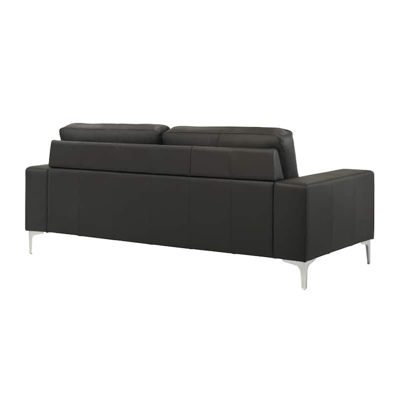 Faelin 79" Modern Sofa Loveseat, Top Grain Leather Couch with Removable Cushions