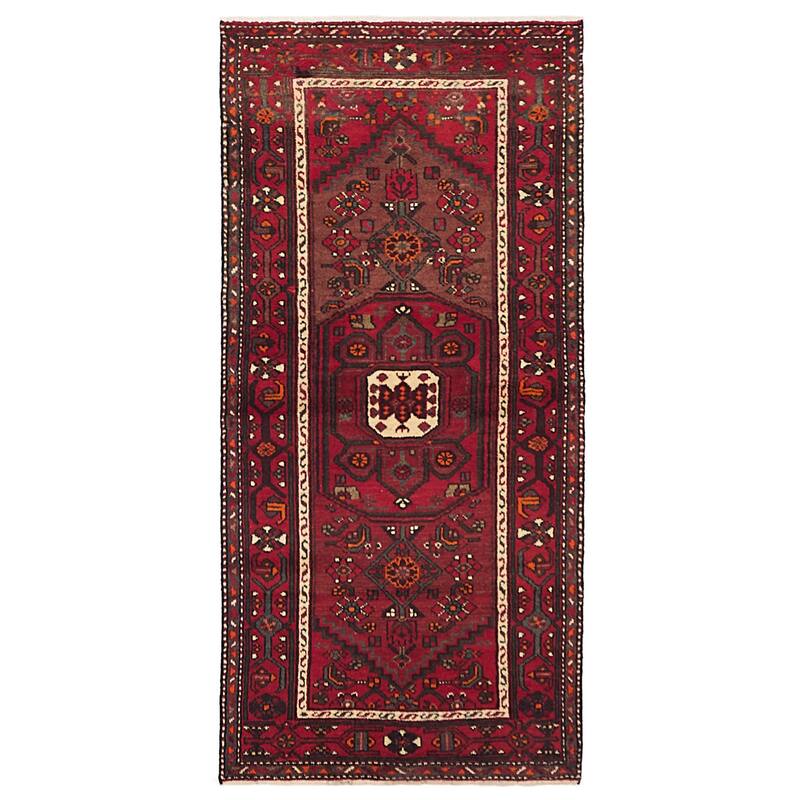 ECARPETGALLERY Hand-knotted Andelz Red Wool Rug - 3'2 x 6'9
