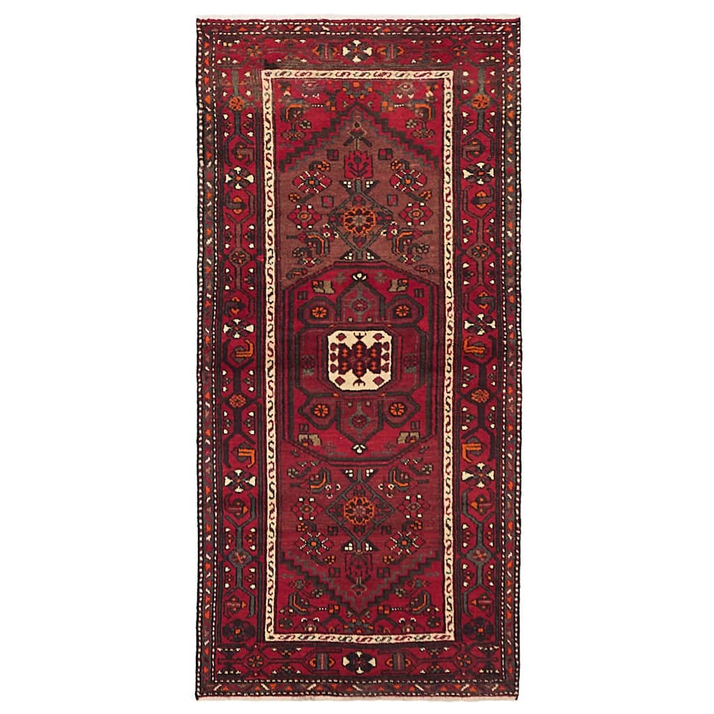 ECARPETGALLERY Hand-knotted Andelz Red Wool Rug - 3'2 x 6'9
