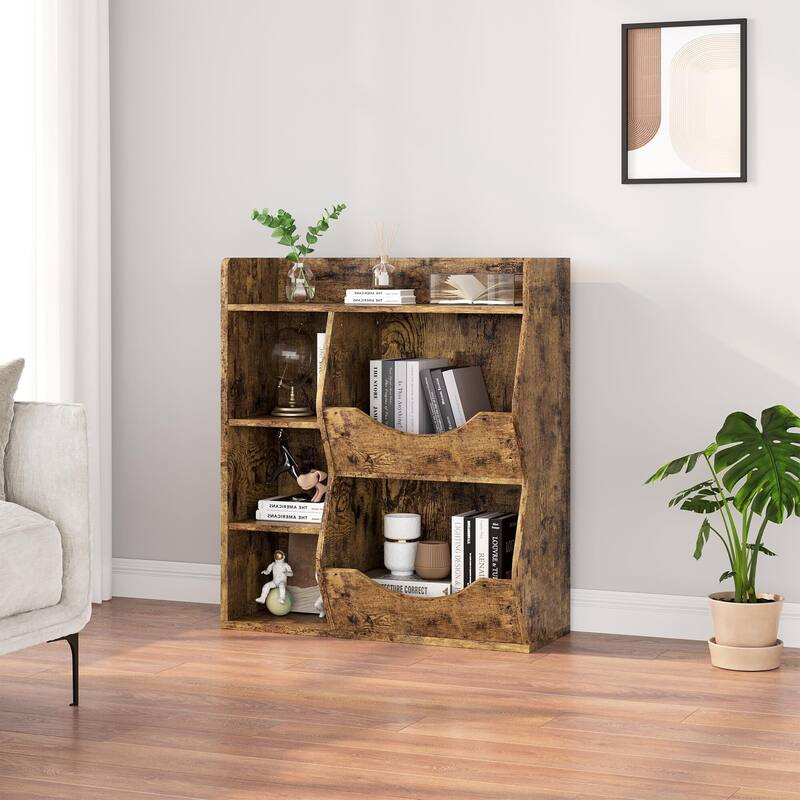 5-Cubby Kid's Bookcase and Bookshelf