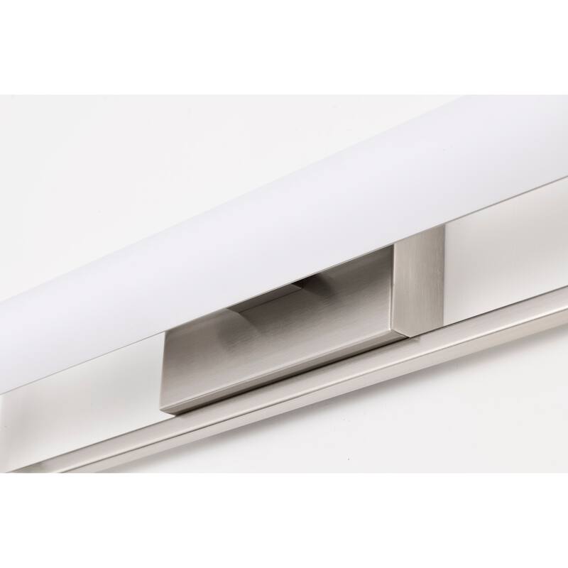 Canal Medium Vanity - LED - Brushed Nickel Finish - White Acrylic Lens - Brushed Nickel