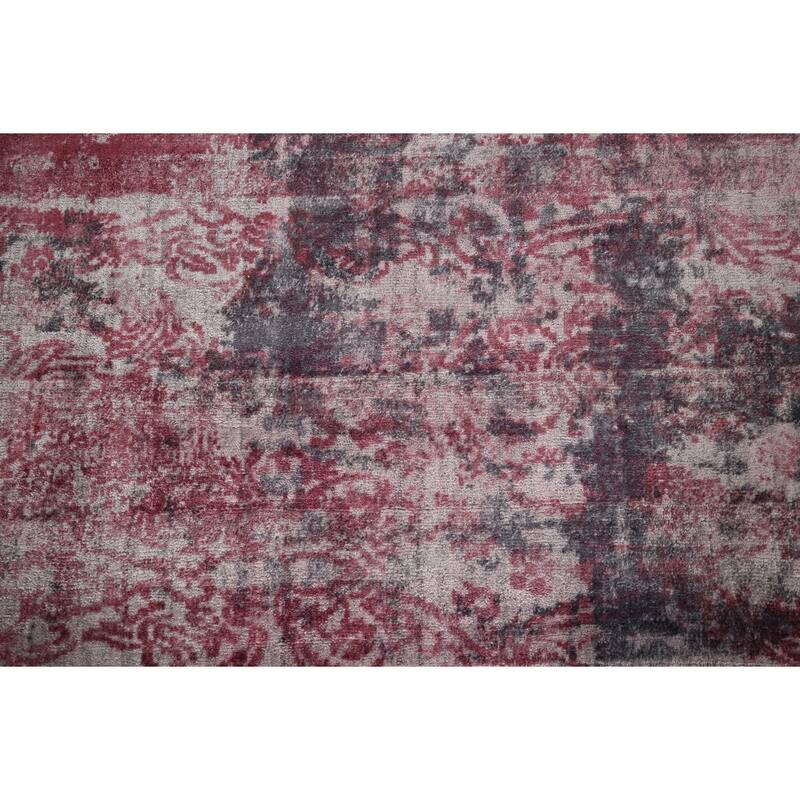 All-Over Modern Abstract Indian Area Rug Handmade Wool Carpet - 7'11"x 9'10"