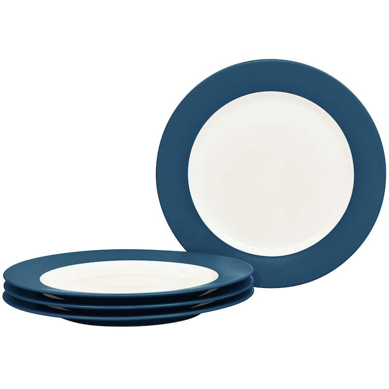 Noritake Colorwave Set Of 4 Rim Salad Plates, 8-1/4" - Blue