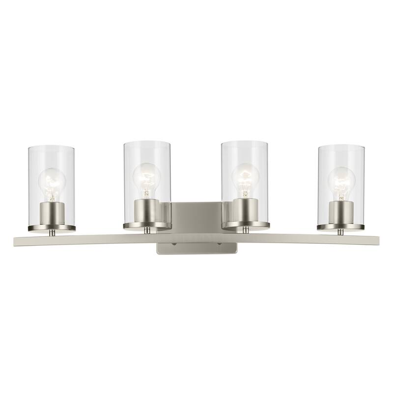 Kichler Lighting Crosby Bathroom Vanity Light with Clear Glass