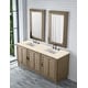 preview thumbnail 30 of 35, James Martin Vanities Portland 72" Double Vanity, Whitewashed Walnut