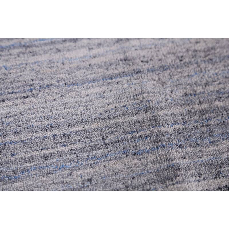Hand Knotted Oriental 100% Wool Carpet Tribal Animal Pictorial Greys & Charcoal Gabbeh Area Rug - 9' 9'' X 8' 2''