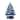 Mr. Christmas 14 in. Nostalgic Ceramic Tree - Blue with White Bulbs