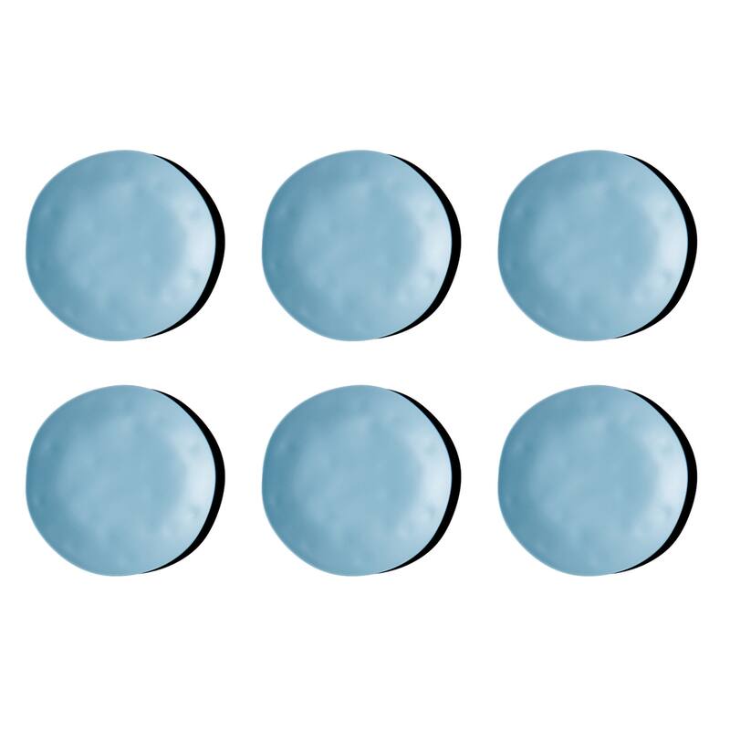 Abode Homewares Organic NewWave Melamine Dinner Plate - 10.5" - Set of 6 - Blue