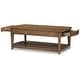 preview thumbnail 3 of 6, Signature Design by Ashley Burkbyer Brown Coffee Table - 50" W x 26" D x 18.5" H