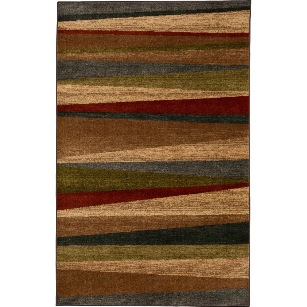Mohawk Home Mayan Sunset Sierra Multicolor Stripe Area Rug