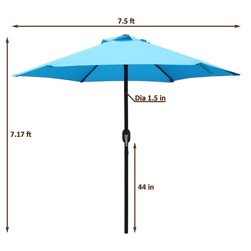 Maypex 7.5 Feet Crank Market Umbrella