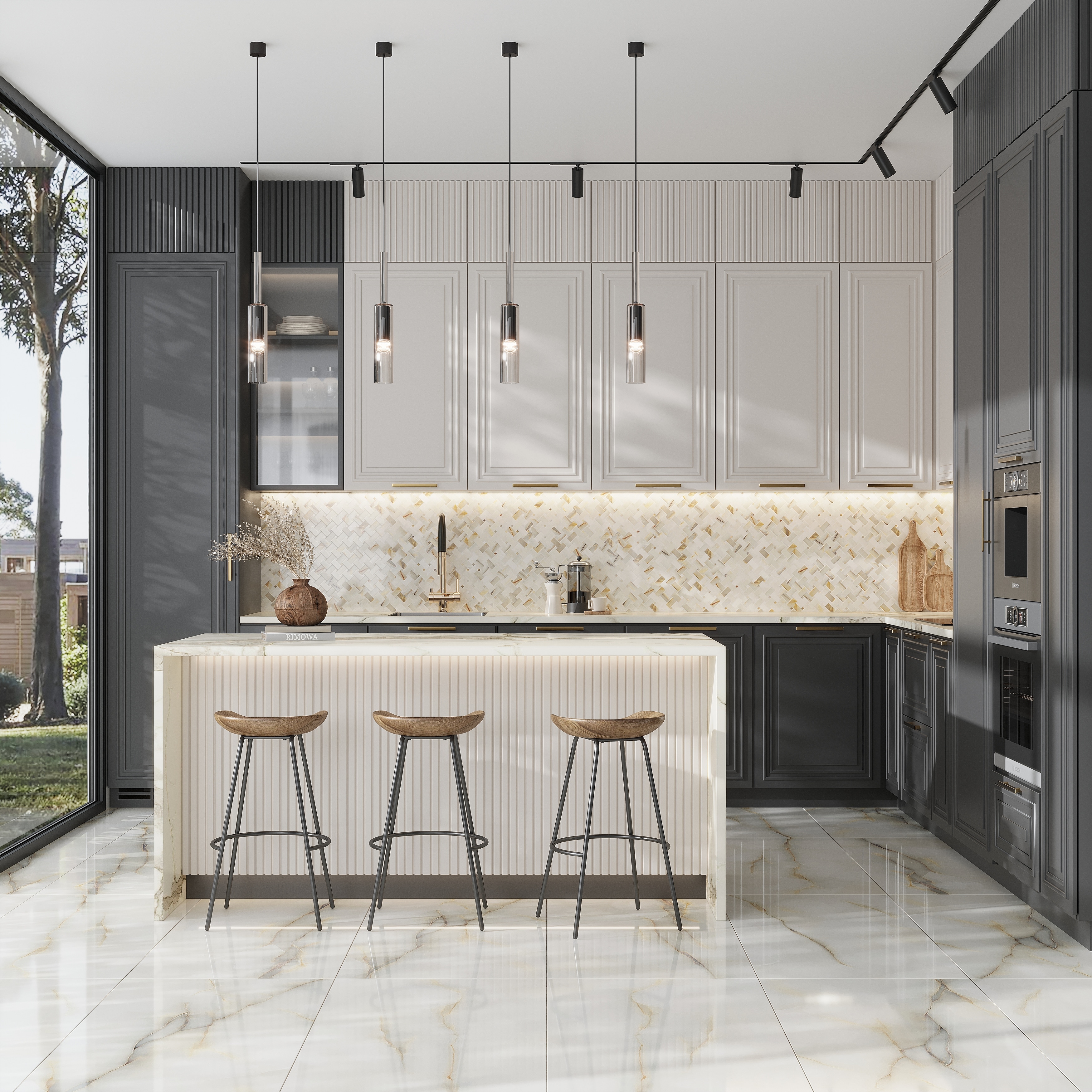 Splendor 12x12 Perla Porcelain Mosaic Onyx Basketweave Wall and Floor Tile (4.84 sq ft/case) - 5 Pack