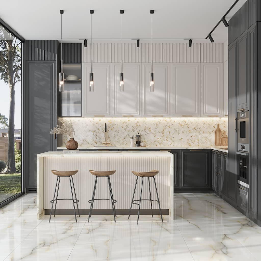 Splendor 24x48 Perla Porcelain Large Format Onyx Wall and Floor Tile (15.5 sq ft/case) - 2 Pack