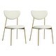 preview thumbnail 21 of 33, Modern Metal Open Back Design Dining Chairs, Set of 2