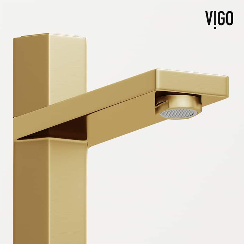 VIGO Nova 10" H Single Handle Single Hole Vessel Bathroom Faucet
