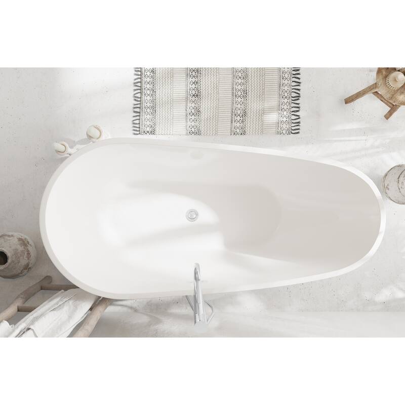 Hillary Bathtub in Glossy White