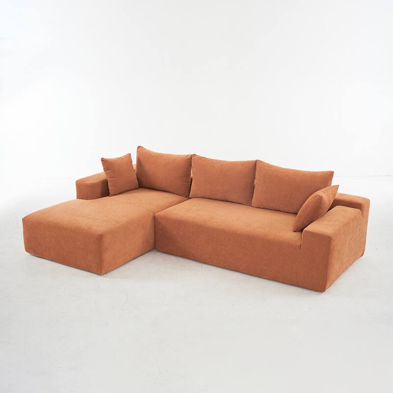 108x68" Extra-Deep Modular Sofa, Cloud Sofa for 4, No Assembly Needed