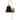 Dover 1 Light Wall Sconce Black with Vintage Brass
