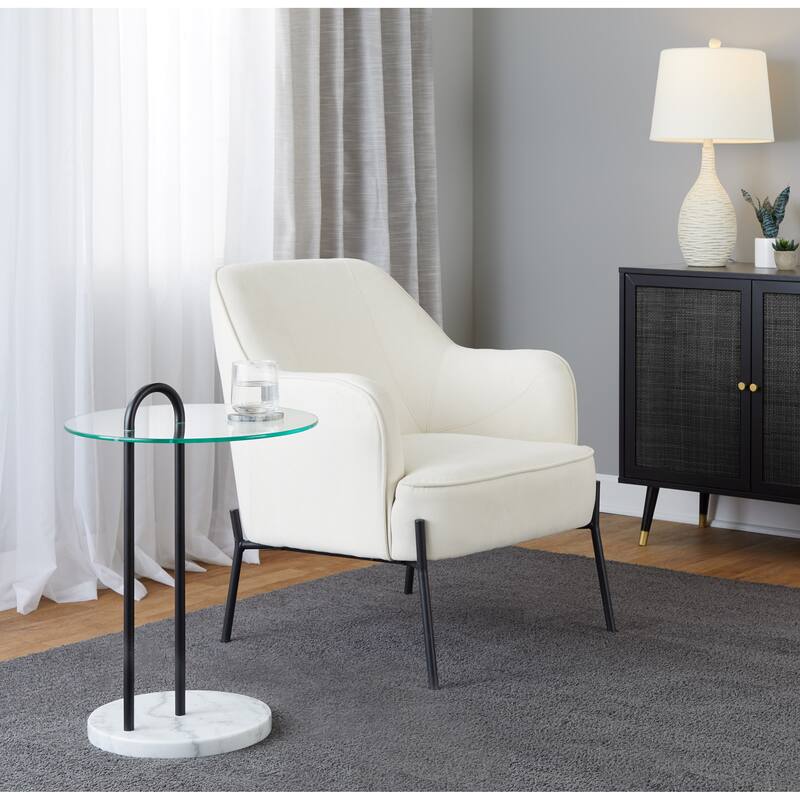 Silver Orchid Battista Side Table