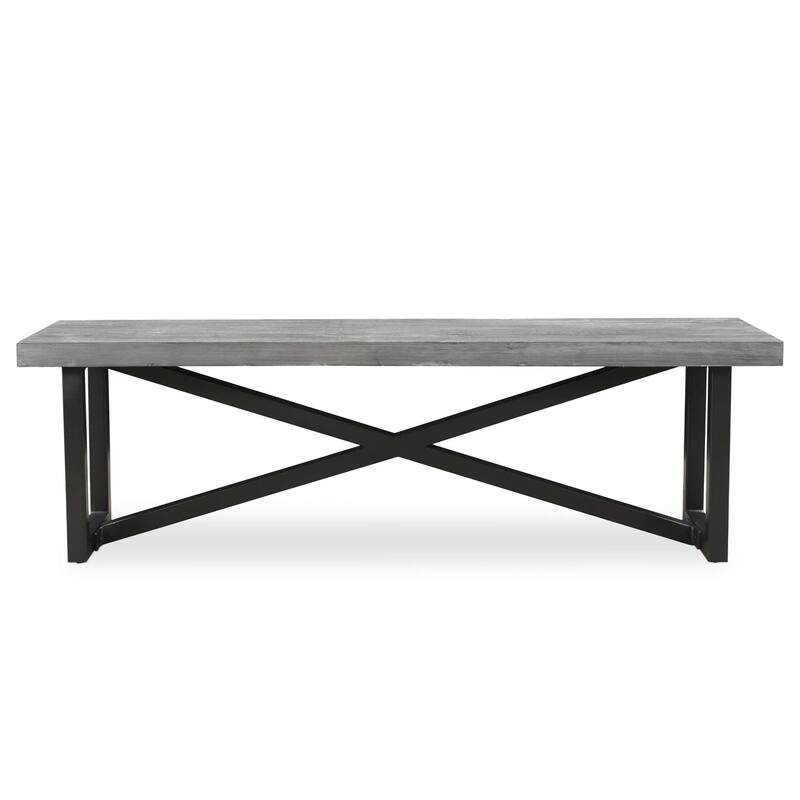 Raven Dining bench - Grey