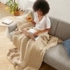 preview thumbnail 79 of 93, Madison Park Hand Made Chunky Double Knit Throw Blanket
