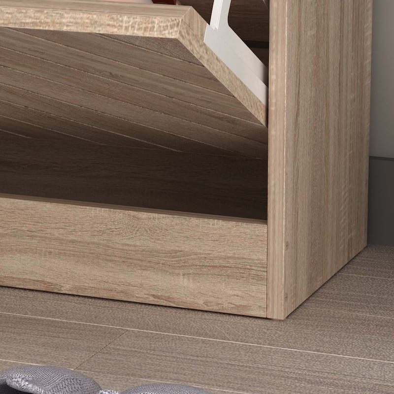 22.4"W Modern Shoe Storage Cabinet,Fold-out Drawer