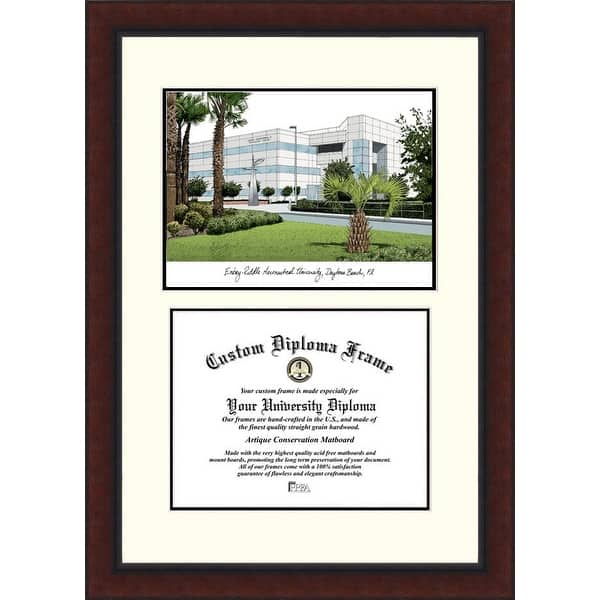 Embry-Riddle University 11w x 8.5h Legacy Scholar Diploma Frame - Bed ...