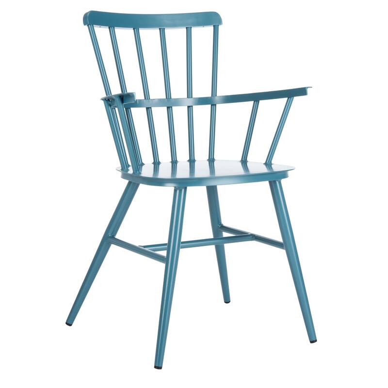 SAFAVIEH Outdoor Annalise Aluminum Arm Chair (Set of 2) - 22Wx21Dx33H