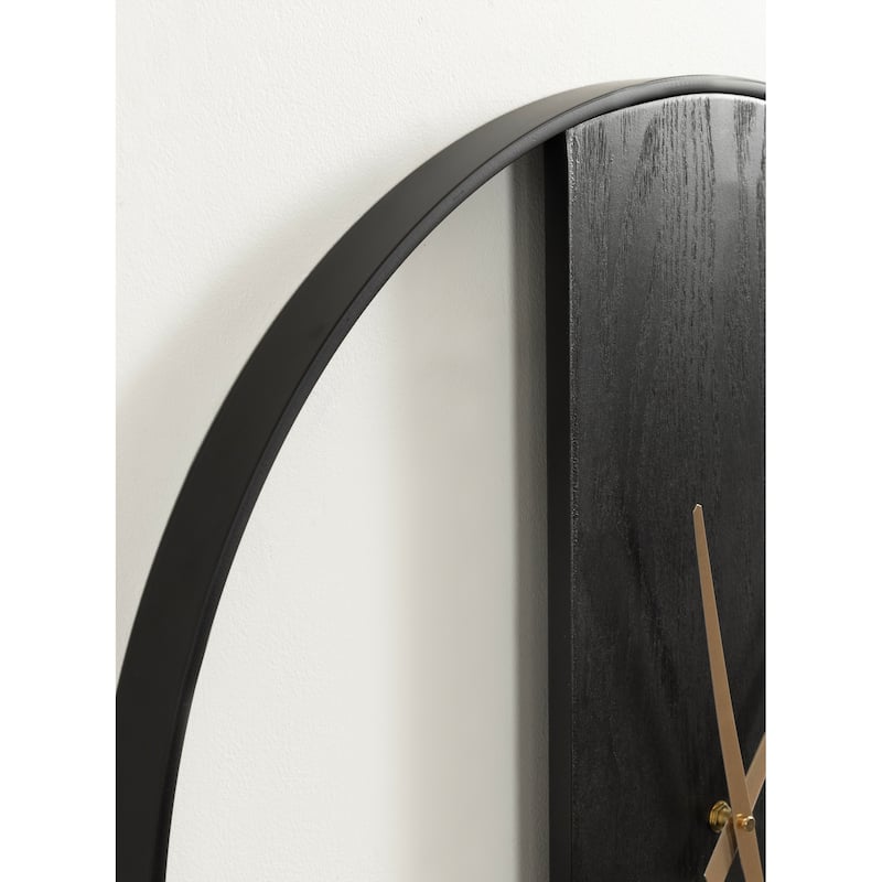 Kate and Laurel Ladd Round Numberless Wall Clock