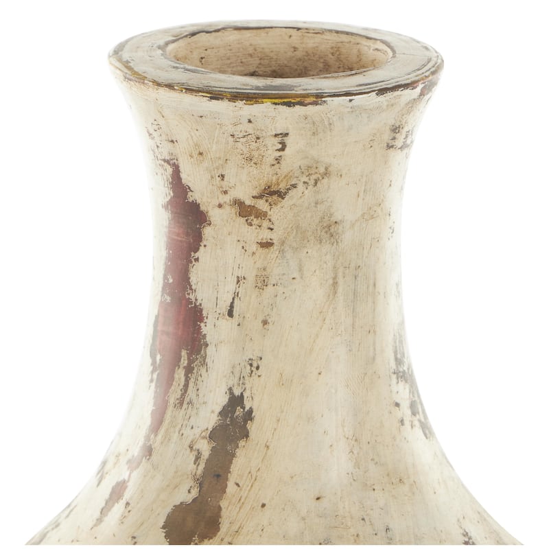 Ceramic Antique Style Distressed Decorative Vase - Brown - Roche River Decor